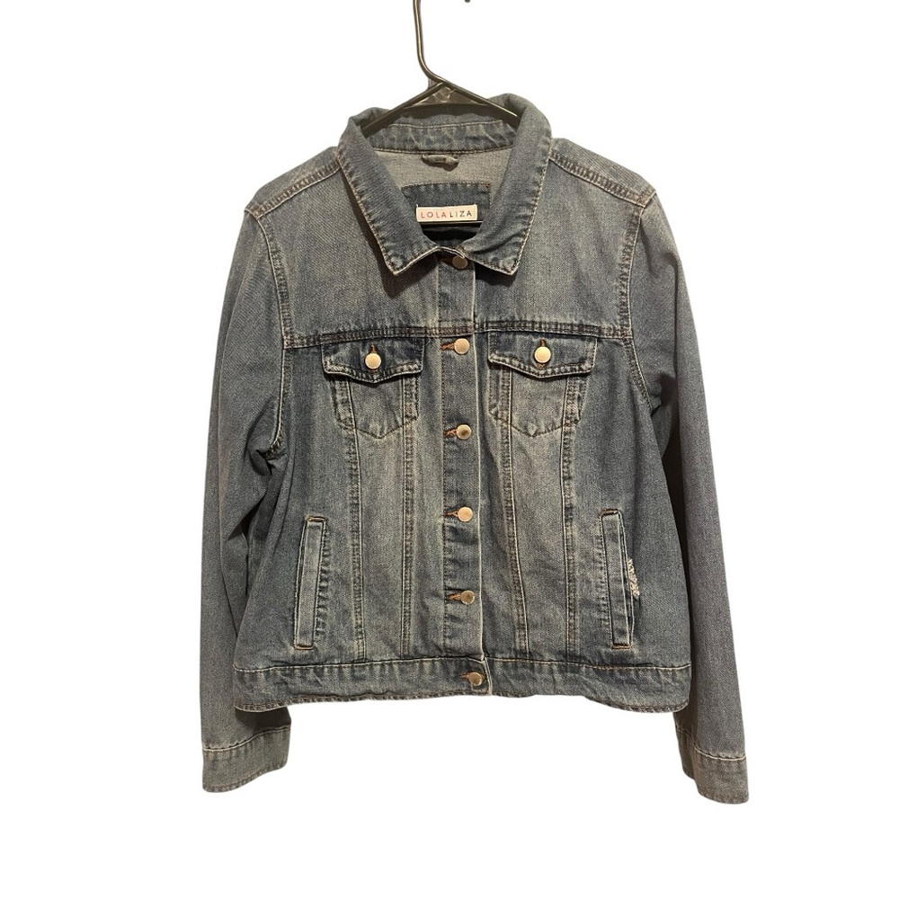 Lolaliza Women's Jean Jacket - Classic Blue